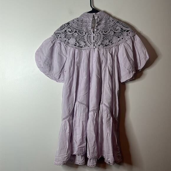 NEW Anthropologie High-Neck Lace Tunic
Mini Dress Medium lavender - Picture 5 of 6